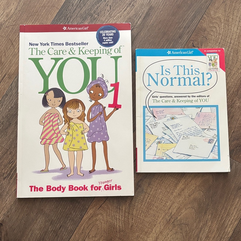 American Girl The Care & Keeping of You 1 and Is This Normal book bundle